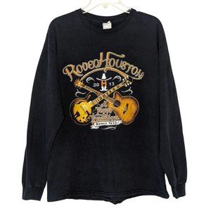 GILDAN Ultra Cotton long sleeve Rodeo Houston Lineup 2013‎ T-Shirt Toby Keith L